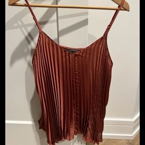 Banana Republic Rust Pleated Camisole